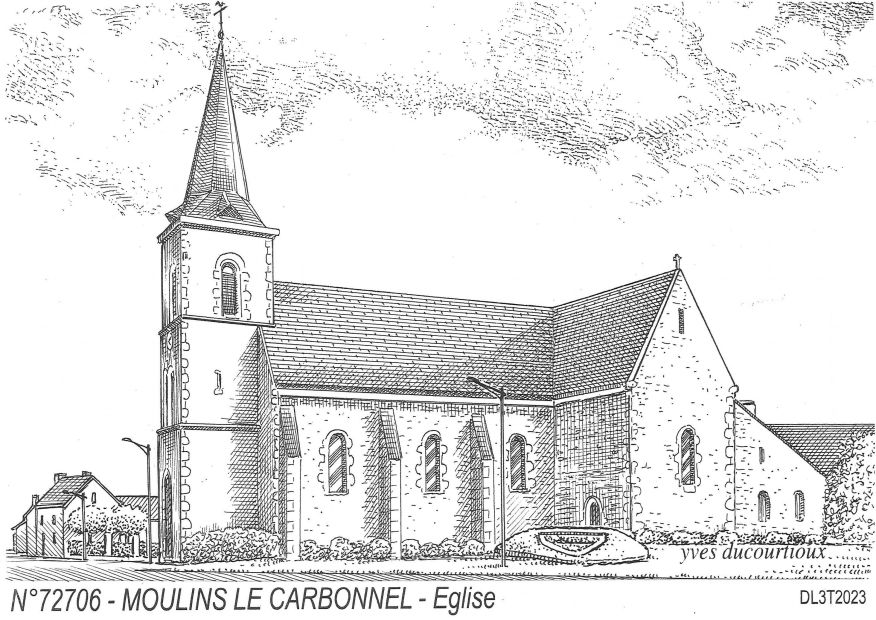 N 72706 - MOULINS LE CARBONNEL - église